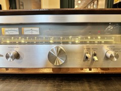 Kenwood KT-7500 AM-FM Stereo Tuner Silver Face w/ Wood Case