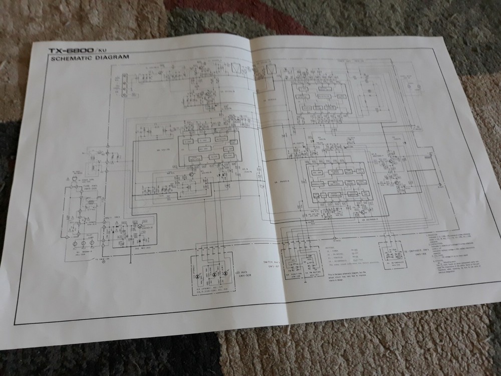 Pioneer TX-6800 Original Schematic
