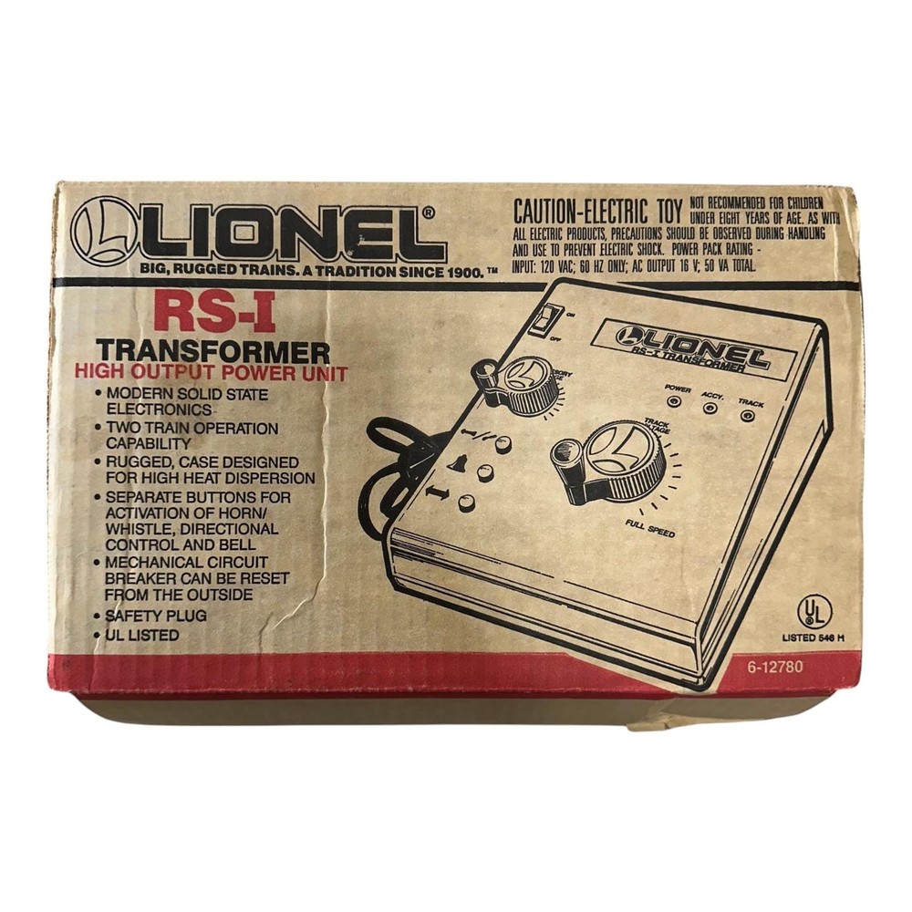 Lionel 6-12780 RS-I High Output Power Unit AC Transformer Controller Open Box