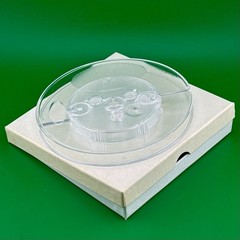 5″ TAKE-UP REEL & WHITE BOX ~ 3″ Hub ~ Clear Plastic ~ No Tape ~ NOS