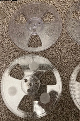 PLASTIC EMPTY TAKE-UP REEL 7 INCH Clear Ampex Brand One 1 Reel