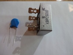 BRIDGE RECTIFIER 50AMP 1000V MIN FOR DYNACO HAFLER OTHERS W/AC BYPASS CAP