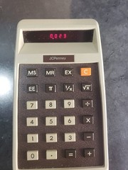 Corvus Vintage Calculator – Model 411, Branded JC Penney – Works! WIth case