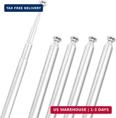 5 Sections Telescopic Antenna, 12 Inches 310mm Long for AM FM Radio TV, 5 Pcs…