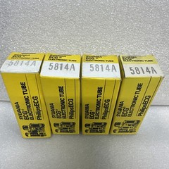 (4) Sylvania 5814A Tubes Matched Mil Spec 12Aau7