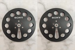 One pair gold TAPE REEL Sony 7″ inch Light Metal Aluminum Take Up Reel