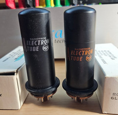 6L6Y MATCHED PAIR RCA AUDIO POWER TUBES NOS NIB *eTRACER* #12B1