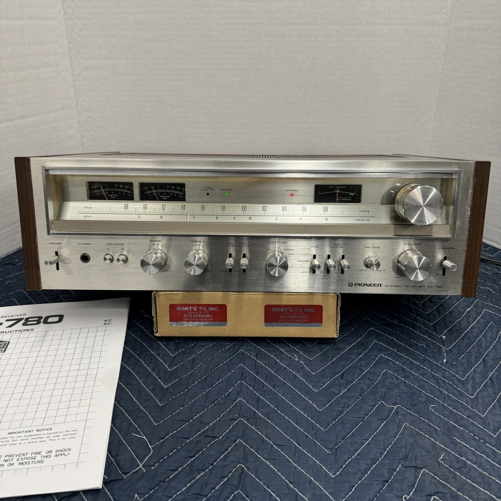 PIONEER SX-780 VINTAGE AM/FM STEREO RECEIVER – SERVICED – CLEANED – TESTED