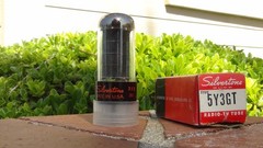 5Y3GT NOS/NIB Silvertone Full Wave Rectifier Tube-Tested-Free Shipping in the US