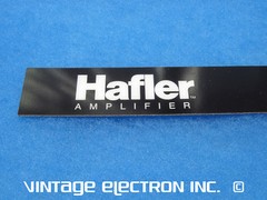 NOS HAFLER “Hafler Amplifier” Front Panel Self-Adhesive Logo Strip: ($13.95/ea)