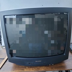 Vintage 25″ Sharp 25J-M100 CRT TV Retro Gaming Television No Remote 1997 Tested