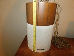 VTG ELECTROHOME SPEAKER CIRCLE SOUND MCM WOOD HANG CHAIN MUSIC FOR RECORD RARE