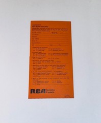 1973 RCA 3C3030 Plasma Display Calculator – New in Box Complete Mint Never Used