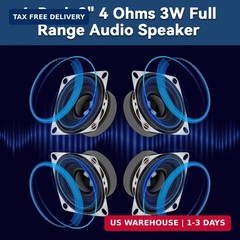 MakerHawk 2″ 4 Ohms 3W Full Range Audio Speaker Stereo Woofer Loudspeaker for Ar