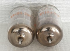Matched Pair of RCA JRC 5814A/12AU7/ECC82 Vacuum Tubes : Black Plate