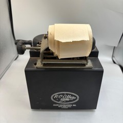 Vintage RC Allen Adding Machine Manual Crank Mechanical Calculator Untested Part