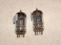 2 x JG-5814A(12au7) GE Tubes *3-Mica*Grey Plates -D*1950’s*NOS*NIB*#1