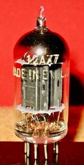 RARE BRIMAR 12AX7 LONG BLACK PLATE SQUARE GETTER 1954 – Tested EXCELLENT