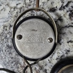 1920s-Era Antique Yanky Headphones with Headband & Cloth Cord – Very Rare Brand!