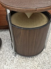 Vintage Pair Zenith Circle of Sound Speakers Mid Century Modern MCM Working