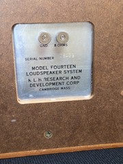 RESTORED! MINT! KLH Model Fourteen S 14S Wall Surround Speakers VTG RARE 14B 15