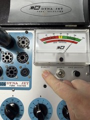 Matched Pair 1960s Mullard xf2 OO Getter EL34 Tubes Test NOS TV7=51/51 @ 36/37ma