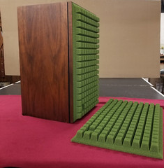 Retro Green.. ‘Sculptured Air’ Foam Grill Inserts..JBL L-100 Century Speakers