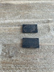2 Vintage Original EPI Magnus Epicure Speaker Grill Cover Badge Lot