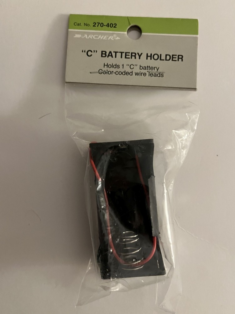 Radio Shack “C” Battery Holder 270-402 Tandy Archer 🔥NEW NOS💥