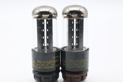 PAIR OF WESTINGHOUSE 5Y3GT RECTIFIER NOS NIB TOP D GETTER BL PLATES OBX