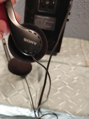 Realistic AM FM Stereo Mate With Sony Headphones. Tested Both Tape & Radio Work
