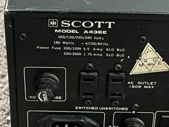vintage HH Scott A-436 stereo integrated amplifier