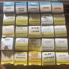 Lot/27 Amperex Mullard NOS Tubes 6BZ6/4EH7/UF89/6BC8/6GH8A/6FV6/8GX7/6LX8 Etc..