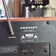 Vintage Radio Crowley Wood AM/FM Radio Partially Broke!