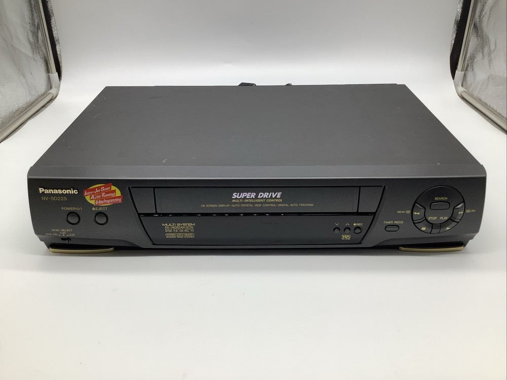 Panasonic NV-SD225AM Multisystem VHS Video Recorder VCR Tested No Remote
