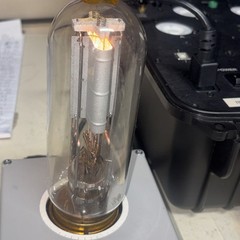 Western Electric 211 VT-4-B Brass Base Transmitter Tube Good Filament
