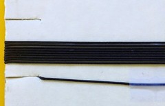 12-ft Braided Dial Cord String for Vintage Tube Radio Tuner 0.040″ (1.0mm) Black