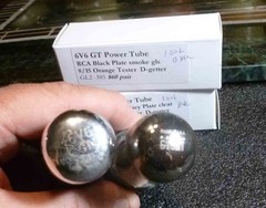 Matched Pair black and grey 6v6 GT Power Tubes Both test strong at 100+ each