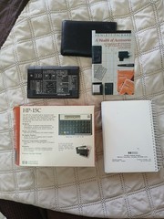 Vintage Hewlett-Packard HP-15C Scientific Calculator with Manual & Slip Case