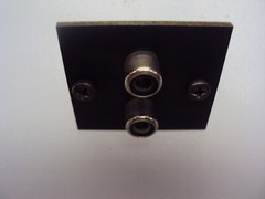 Realistic STA-80 Receiver RCA Jack Panel Speaker Left/Right Tested Parting STA80