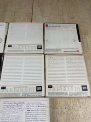 Lot of 7 Scotch Used Mixed Lengths Reel To Reel Tapes 7” Tenzar 150 203