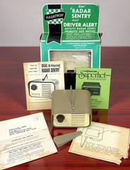 Vintage 1961 Radatron Radar Sentry Detector Original Box & Manuals / FIRST MODEL
