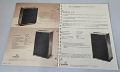 Original CROWN ES224 ES26 ES14 C8 Auralinear Speakers Advertising Spec Sheet