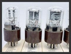 1 or more NOS Mullard CV569 ECC35 6SL7GT *was Sealed* RU3 Brown Base Vacuum Tube