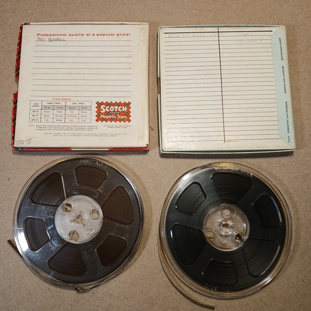 Alan Watts Mae Brussell Vintage Reel To Reel Recorded Tapes Vintage Audio Lot 5″