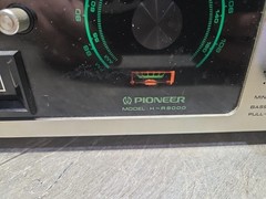Vintage 1976 Pioneer H-R9000 8-Track Receiver Teal Glow / Wood – Tested Working