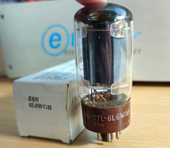 6L6WGB TUNG SOL JAN-CTL AUDIO POWER TUBE NOS (1958) *eTRACER* #12B5