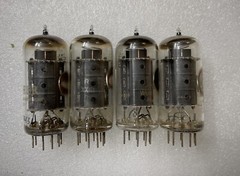 RCA 7868 7591A 7591 EL506 Black Plates Super Rare Tested NOS Matched Quad