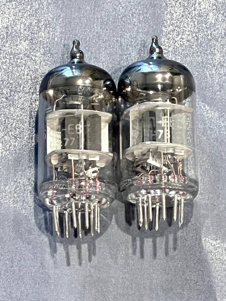 2 pcs 6N1P-EV (6N1, 6N1P-EV, ECC82) NEW / BATCH / GOLD GRID / FROM USA / VOSKHOD