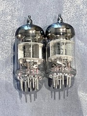 2 pcs 6N1P-EV (6N1, 6N1P-EV, ECC82) NEW / BATCH / GOLD GRID / FROM USA / VOSKHOD